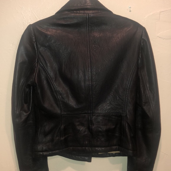 Wilsons Leather black military style jacket. Size XS/S - Picture 6 of 8